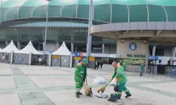 Bursa'da stadyum temizliğine Osmangazi desteği