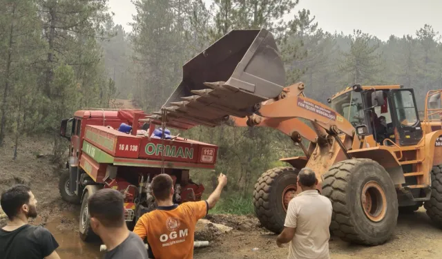 Bursa'da İnegöl'ün dayanışma ruhu yangın bölgesinde